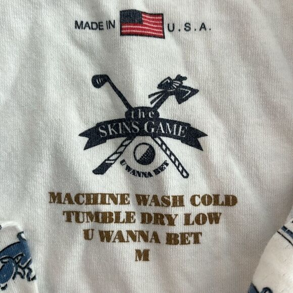 The Skins Game Turtle Bay Championship Polo Shirt Blue White Size Medium - Picture 7 of 7